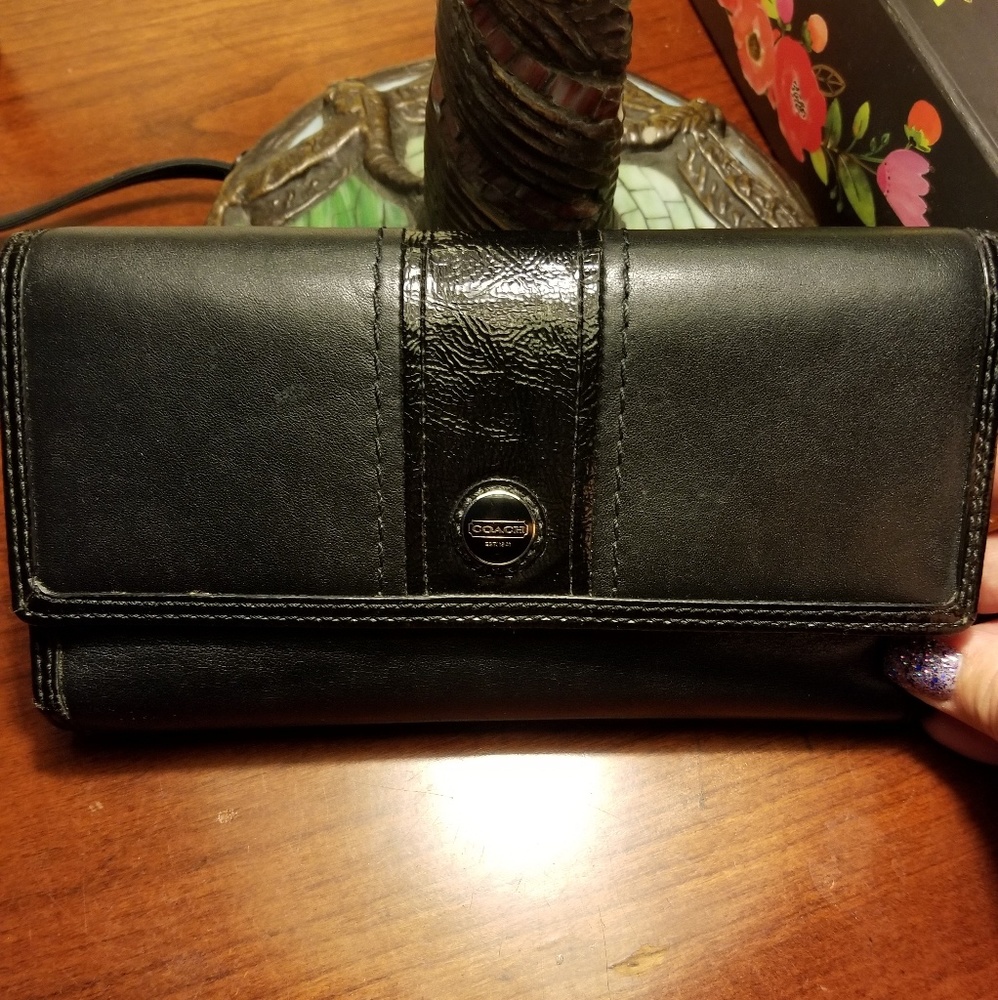 Last price drop! Coach leather wallet